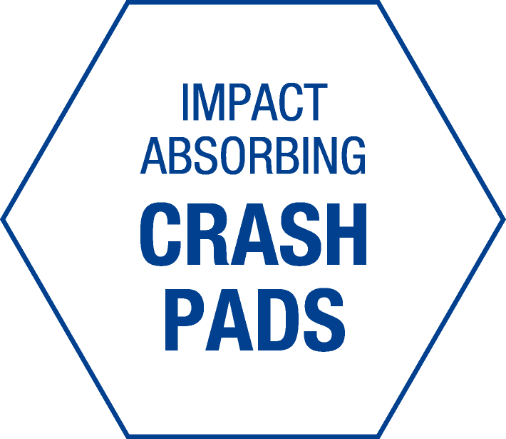 IMPACT ABSORBING CRASH PADS